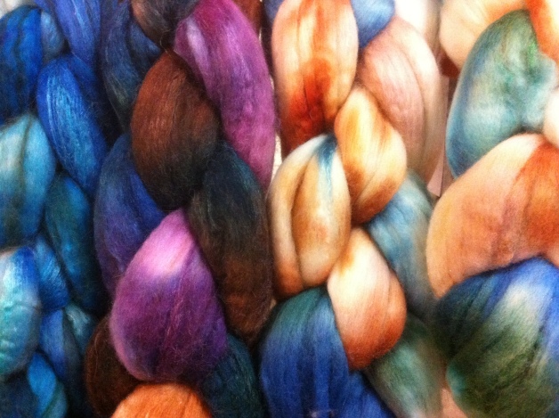 hand dyed wool braids